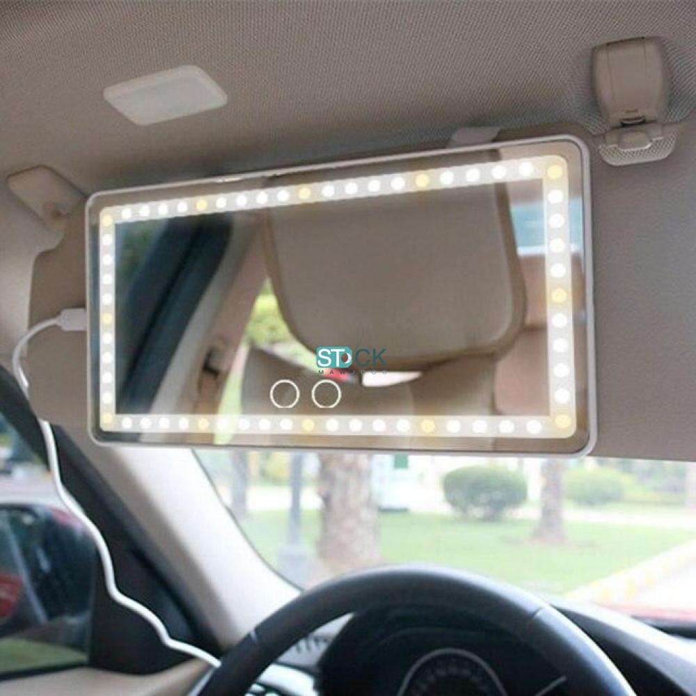 مرآة سيارة مع اضاءة LED قابلة للشحن جملة