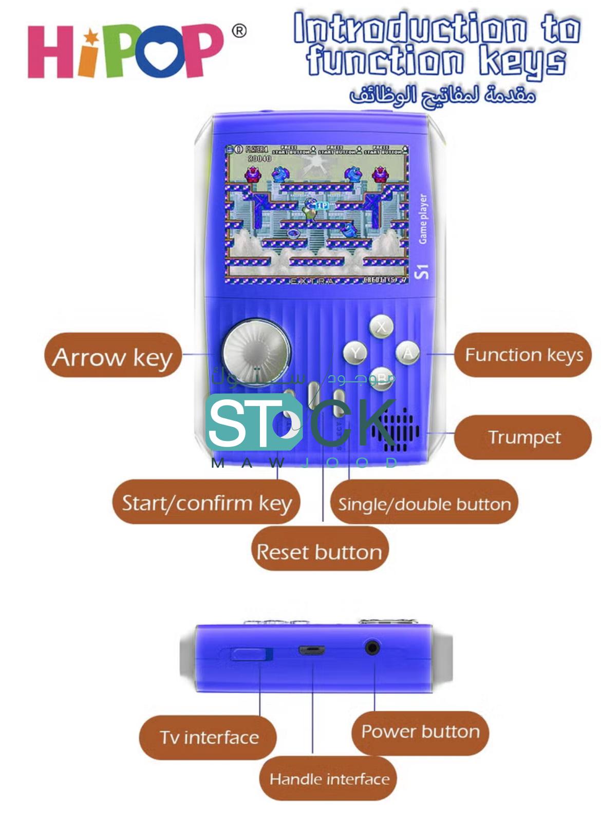Handheld Game Console with one Gamepads